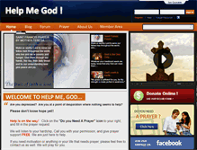 Tablet Screenshot of helpmegod.us